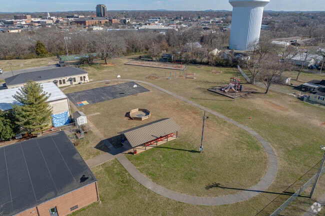 The McFadden School of Excellence has walking paths for locals to enjoy.