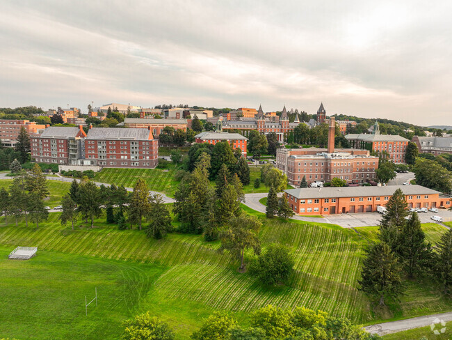 South Quinsigamond Village has a view of the Holy Cross campus.