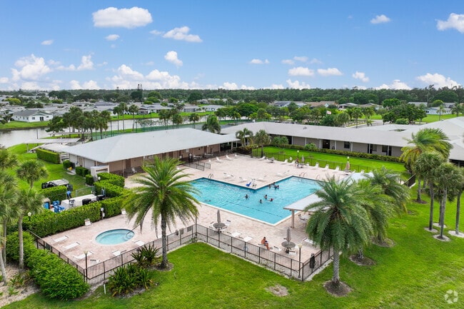 Cypress Lakes Golf Course has a large pool by the clubhouse that the residents love to enjoy.