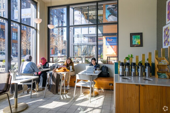 Enjoy your morning coffee or a late afternoon latte at Cafe Beatrice in East Cambridge.