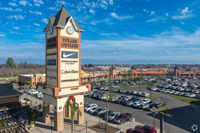 The Tulare Outlet offers several different big name brand stores for residents to shop.