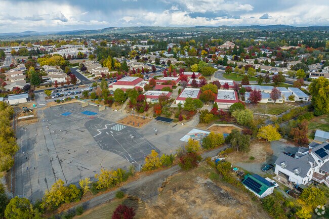 Auburn Elementary School has a large play area filled with space for many different activities.