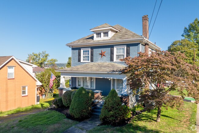American Foursquare home stands on a quiet block in Follansbee.