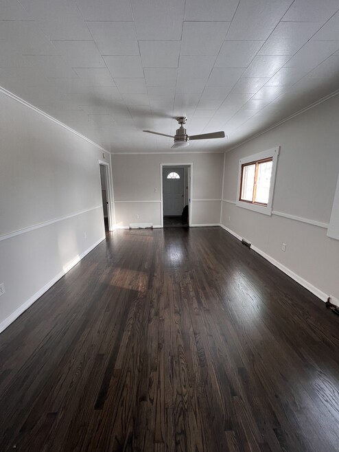 hardwood floors were refinished in early January