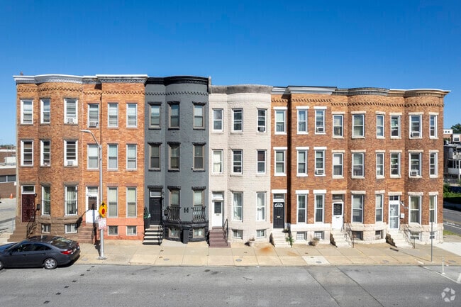 Large three-story rowhomes are available in East Baltimore Midway.