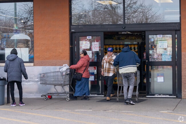 Residents get their groceries at Cermak Fresh Market in Little Village.