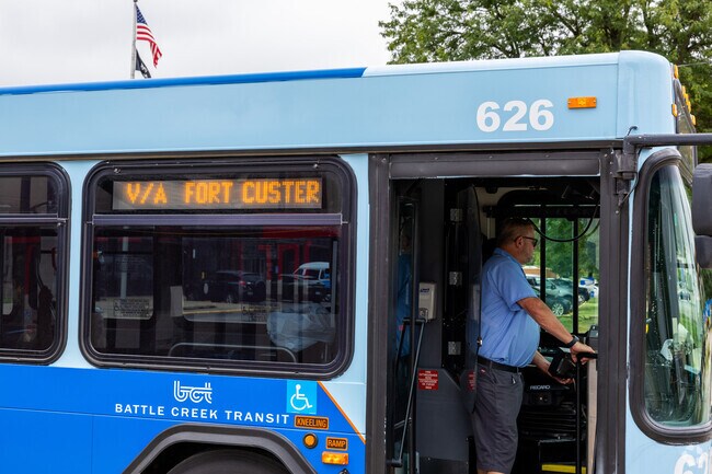 Battle Creek Transit buses provide convenient options for local travel.