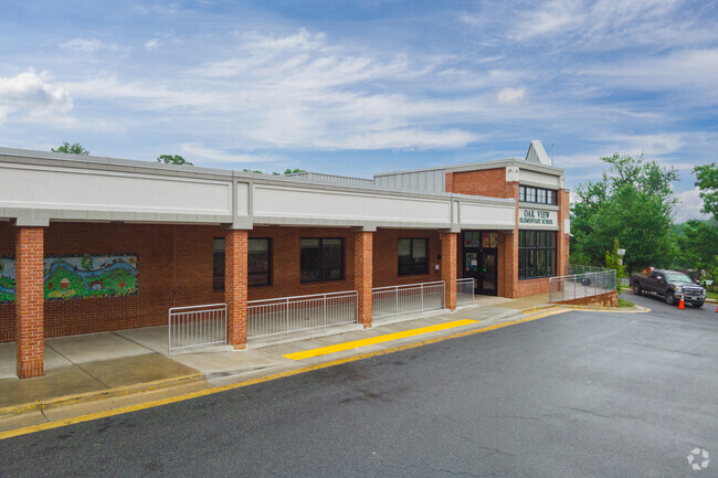 Entrance to Oak View Elementary School in Silver Spring.