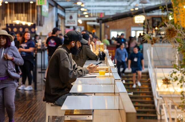 The Anaheim Packing District is a well known place to eat, drink and enjoy the atmosphere.