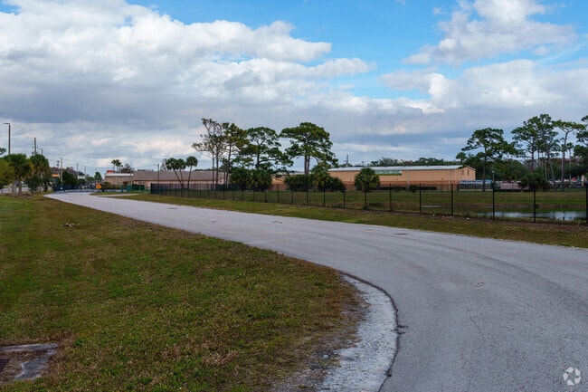 A legnthy drive welcomes you upon entering Access Charter School.