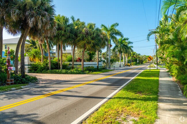 St Lucie Blvd offers large homes many on the water.