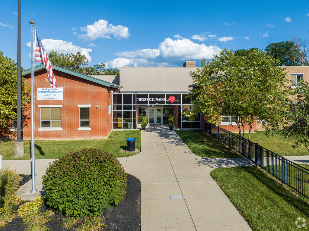 Horace Mann Elementary School serves students in the Shroyer Park community.