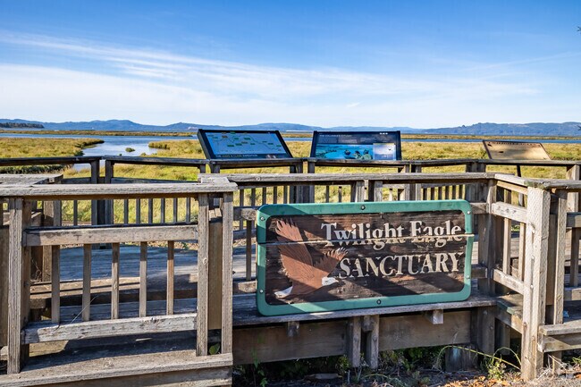 Bring your binoculars for some eagle watching at the Twilight Eagle Sanctuary in Svensen.