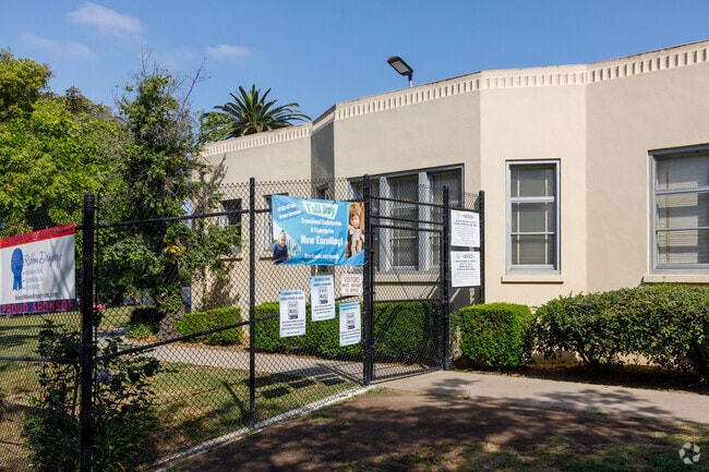 Entrance to Los Cerritos Elementary School, in Long Beach.