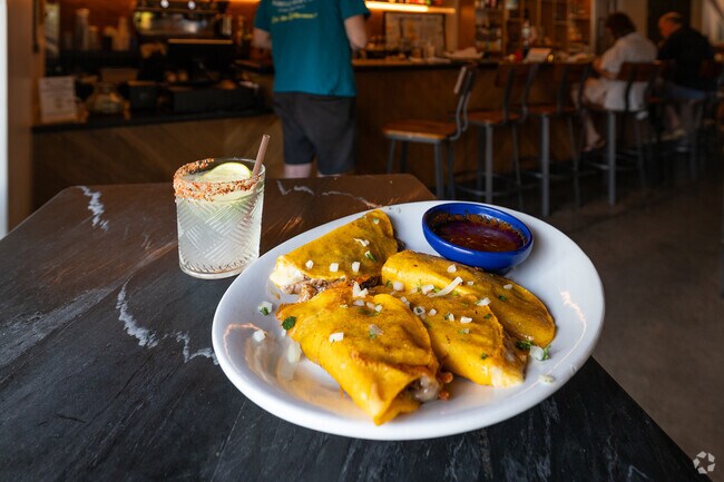 Brazos Tacos in the shopping center near Barracks Rugby serves up great food and drinks.