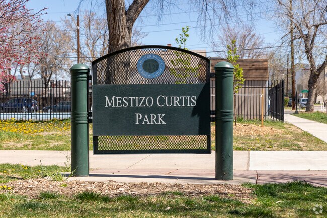 Mestizo-Curtis Park is the neighborhood's namesake park.