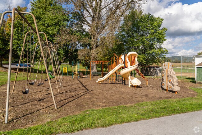 Nippenose Valley Park's playground is as fun for parents as it is for kids.