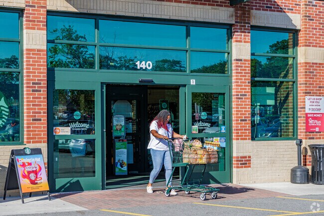 Johnson Street Park residents can conveniently shop for pantry items at Harris Teeter.