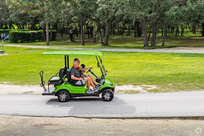 Golf carts are the preferred mode of transportation for residents in Citrus Hills.