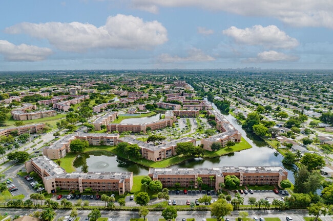 Sunrise Lakes Phase III offers another set of smaller condos around a golf course.