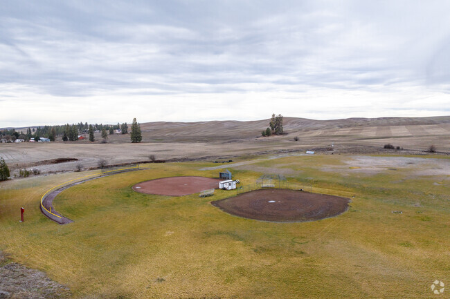 Liberty Elementary and junior high feature multiple sporting fields behind the building.