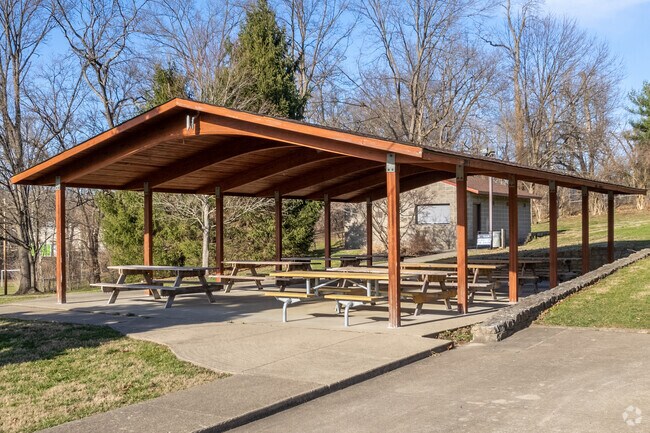 Alternate view of Picnic Shelter at Ziegler Park in Fairfax, OH.
