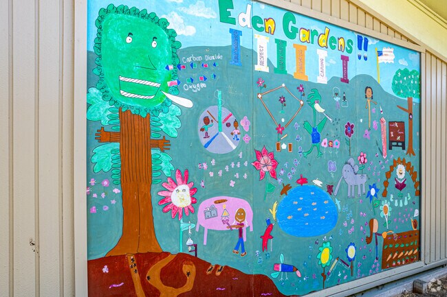 Wall Art at Eden Gardens Elementary School.