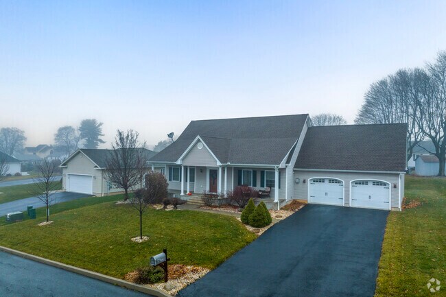 Plainfield offers larger properties with two car garages.