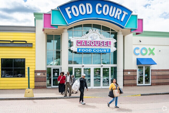 Warwick Mall, located in Greenwood, serves as a central gathering place for locals to shop.