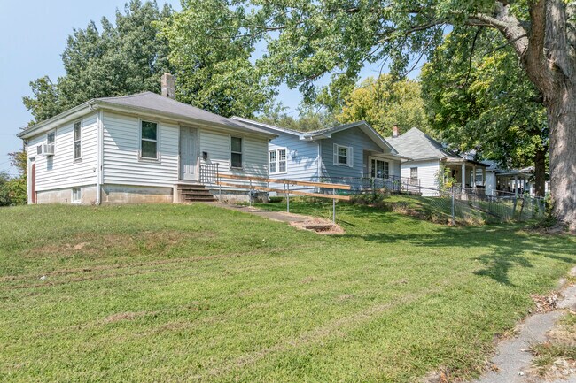 Bungalow and craftsman style homes line the streets of Mueller Park.