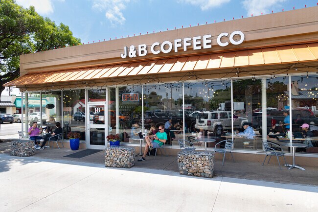 Get a fresh cup of coffee at J&B Coffee near South Overton Lubbock.