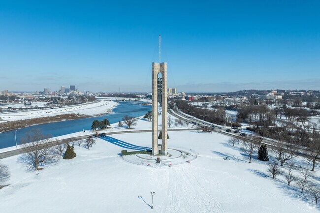 Carillon Park in University Park nestles next to the Great Miami River in University Park.