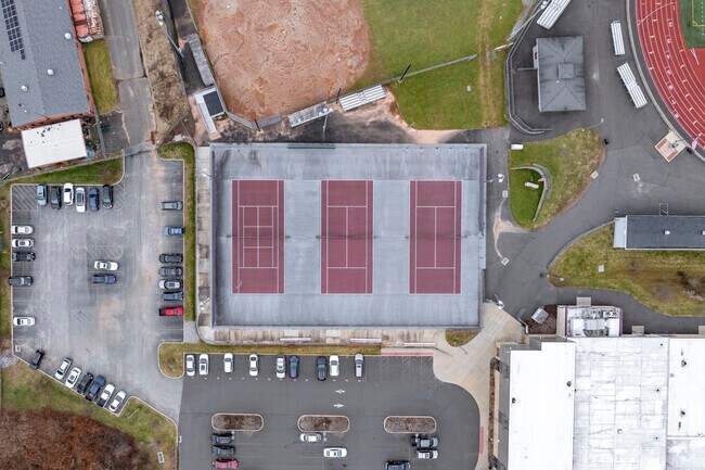 Naugatuck High School at 543 Rubber Avenue in Naugatuck, CT.