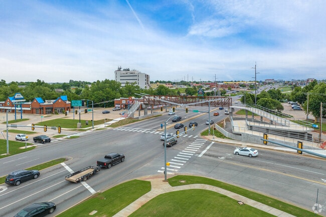 The yet to be opened pedestrian cross walk makes it easier for everyone to shop up and down the NW Expressway.