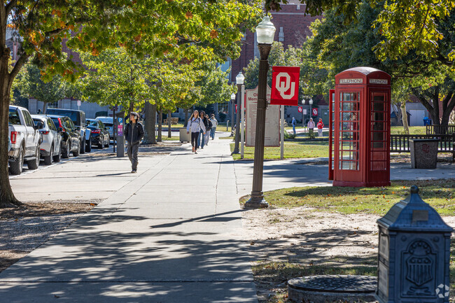 People from all around the world attend OU, which sits right next Adkins Crossing.