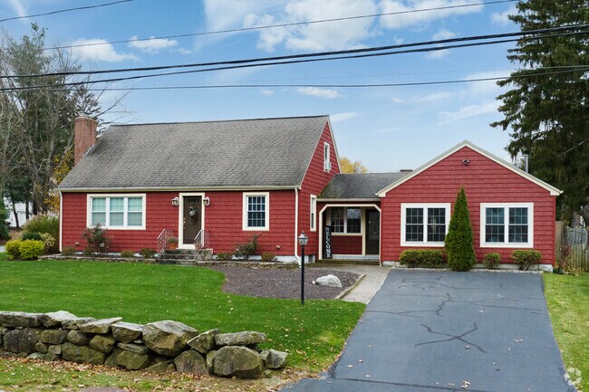 Colorful New England styles can be seen around Comstock Gardens quiet streets.