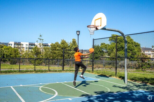 In Hegenberger residents can shoot hoops or go on walks at Coliseum Gardens.
