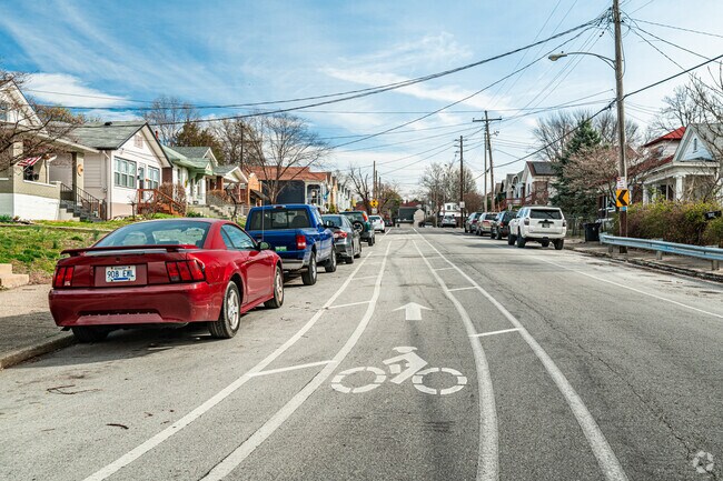 Biking is encouraged on the streets of Germantown.
