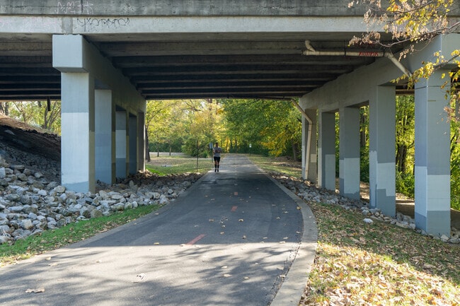 Take a break from the brick and buildings and enjoy nature along Pigeon Creek Greenway.