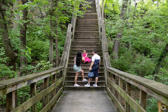Hayden Falls is a great place for families to enjoy nature and take pictures of the kids.