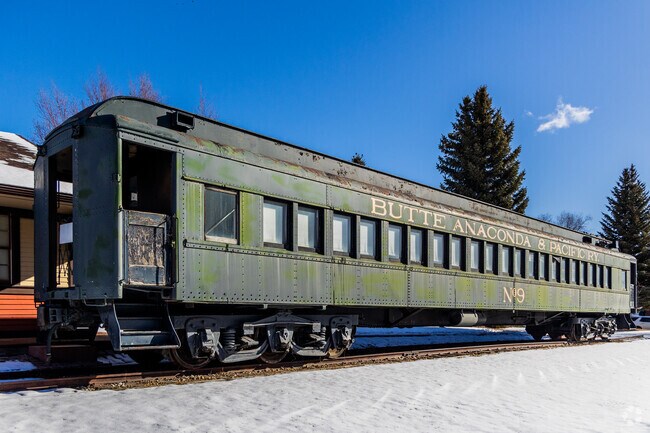 Anaconda used to ship all of it's minerals to Butte via trains.