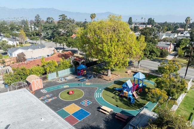 Kids enjoy using the outdoor space of Park Elementary School.