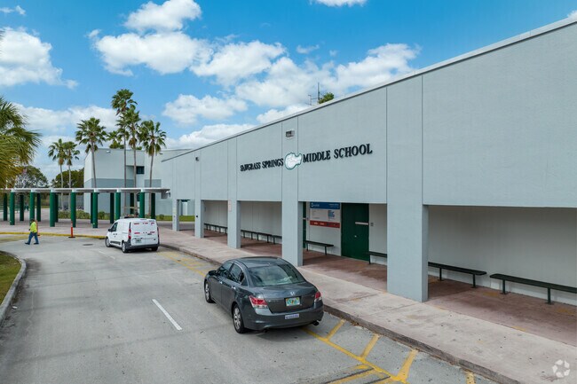 Sawgrass Springs Middle School provides a secure learning space in Eagle Trace.