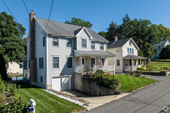 Older homes in the center of Plantsville will be close together and have compact yards.