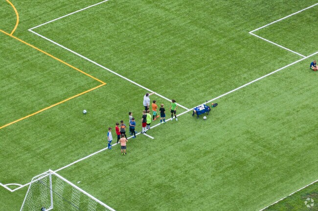 George Hellwig Memorial Park in Independent Hill features sports fields and courts.