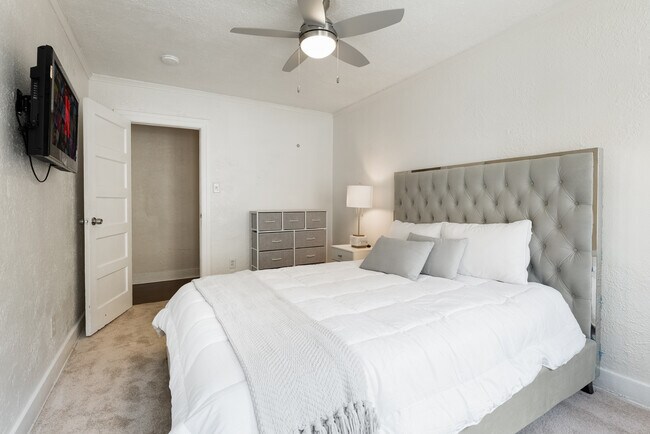 Brand new Queen bed and medium firm Tempur-Pedic mattress.