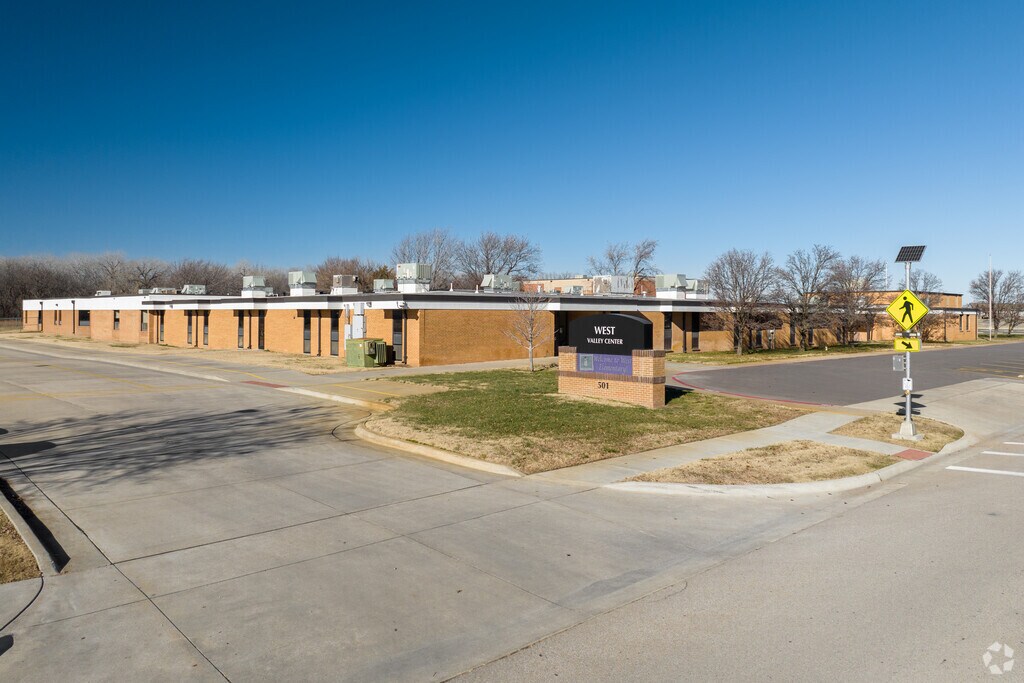 Here is a wide street view of West Elementary School.