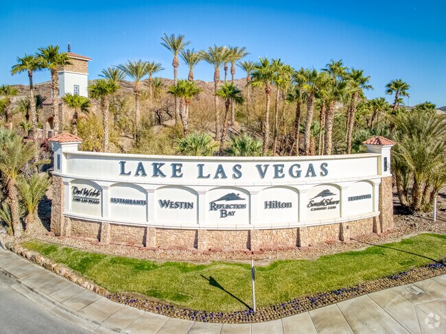 Lake Las Vegas features residential homes, a golf club and restaurants in Henderson, NV.