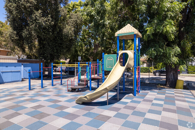 Children enjoy the playground at Glenfeliz Boulevard Elementary, Atwater Village, CA.