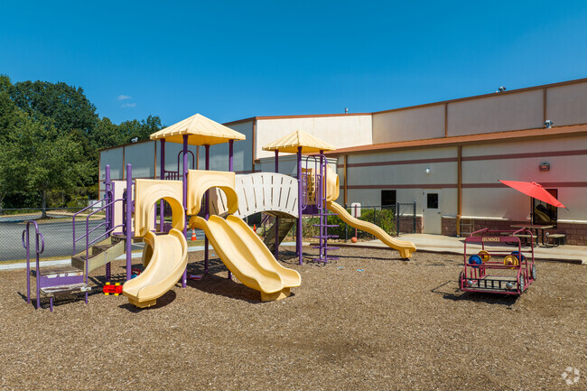 Destiny Christian Academy has vibrant playgrounds for students.